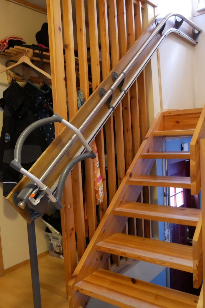 Treppenassistent AssiStep - Verlängerung am unteren Ende der Treppe